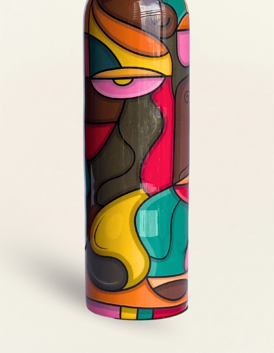 Abstract Aura Copper Bottle