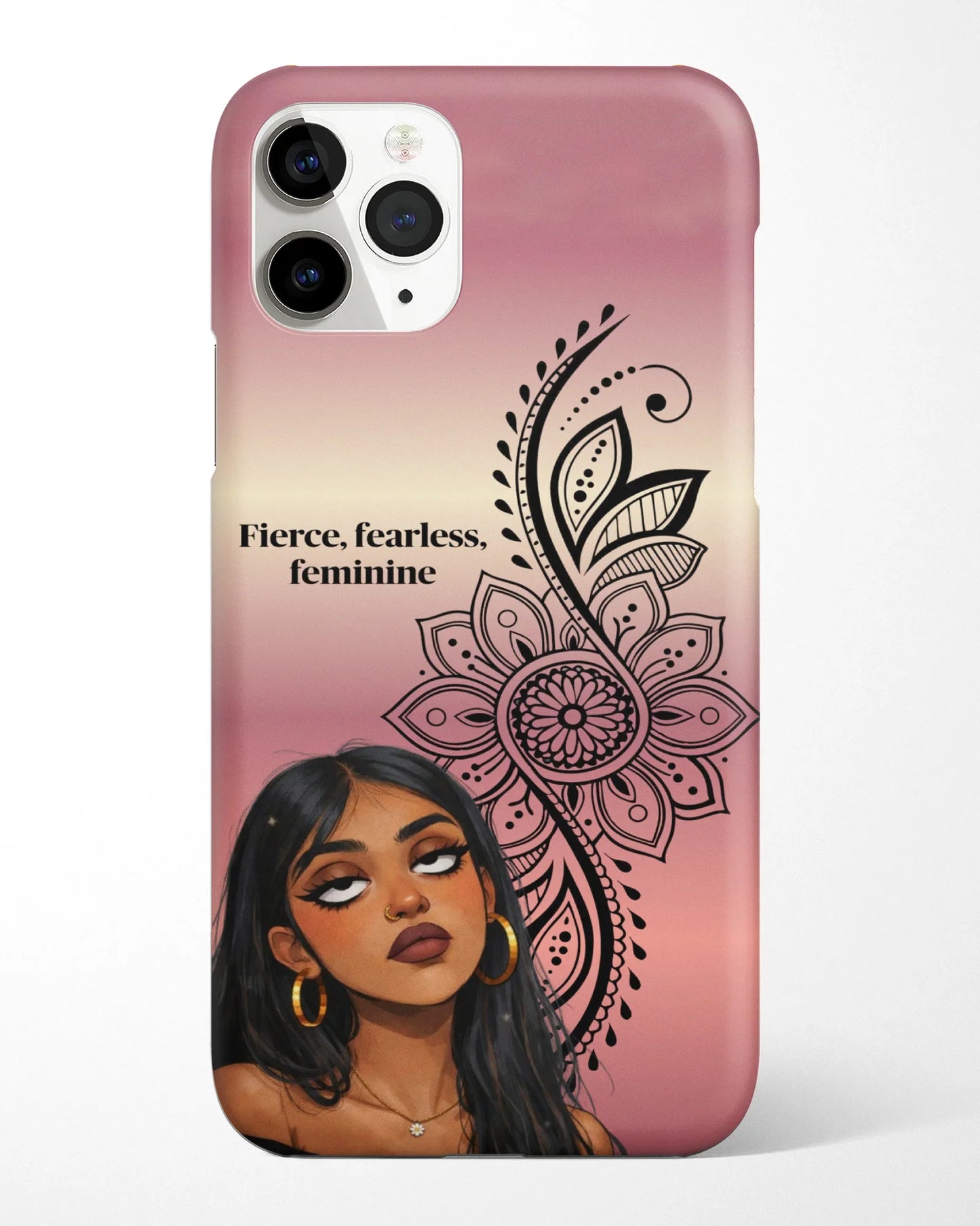 Fierce Fearless Feminine Mandala Phone Cover