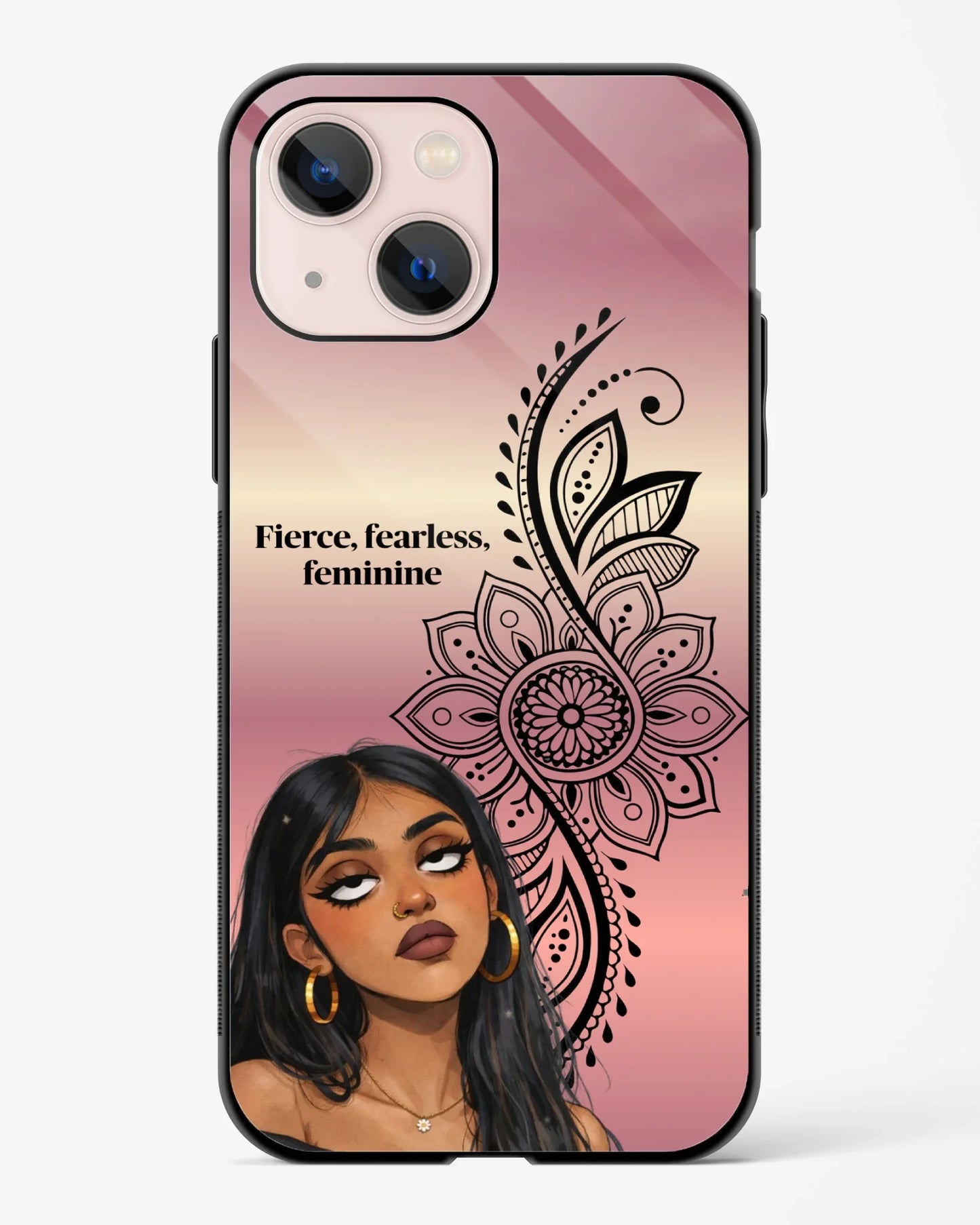 Fierce Fearless Feminine Mandala Phone Cover