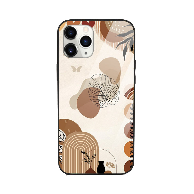 Mystic Mocha Aesthetic Glass Phone Cover