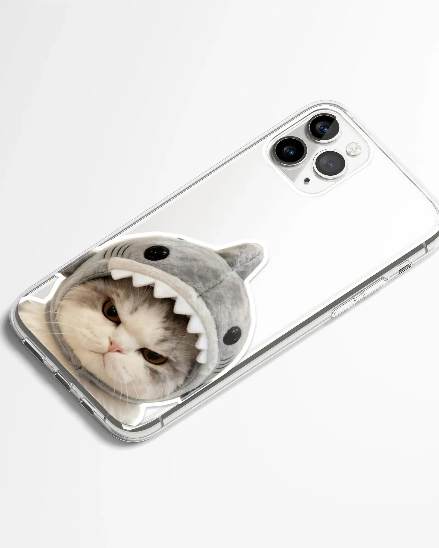 Savage Shark Kitty Transparent Phone Cover