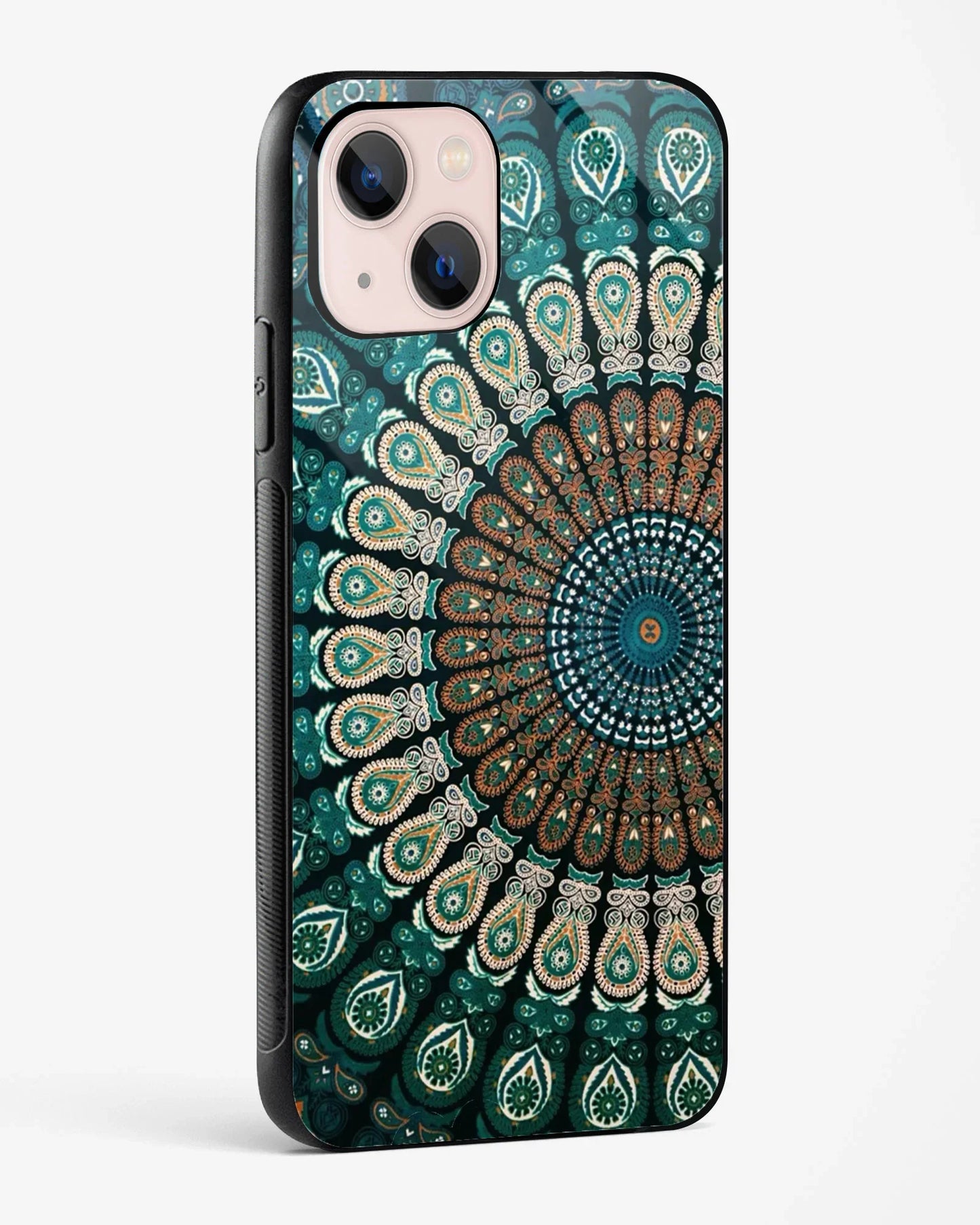 Royal Teal Bloom Mandala Phone Cover