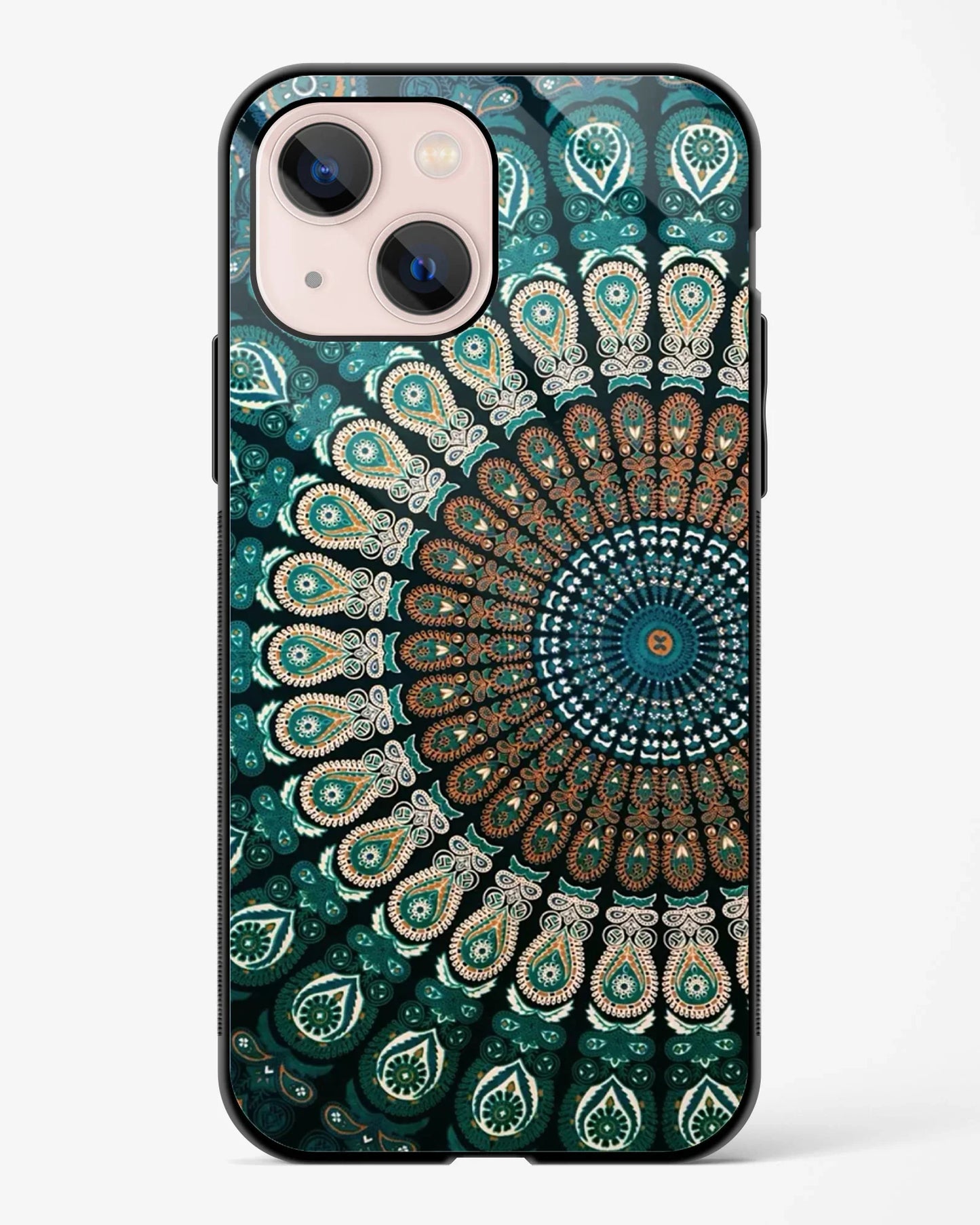 Royal Teal Bloom Mandala Phone Cover