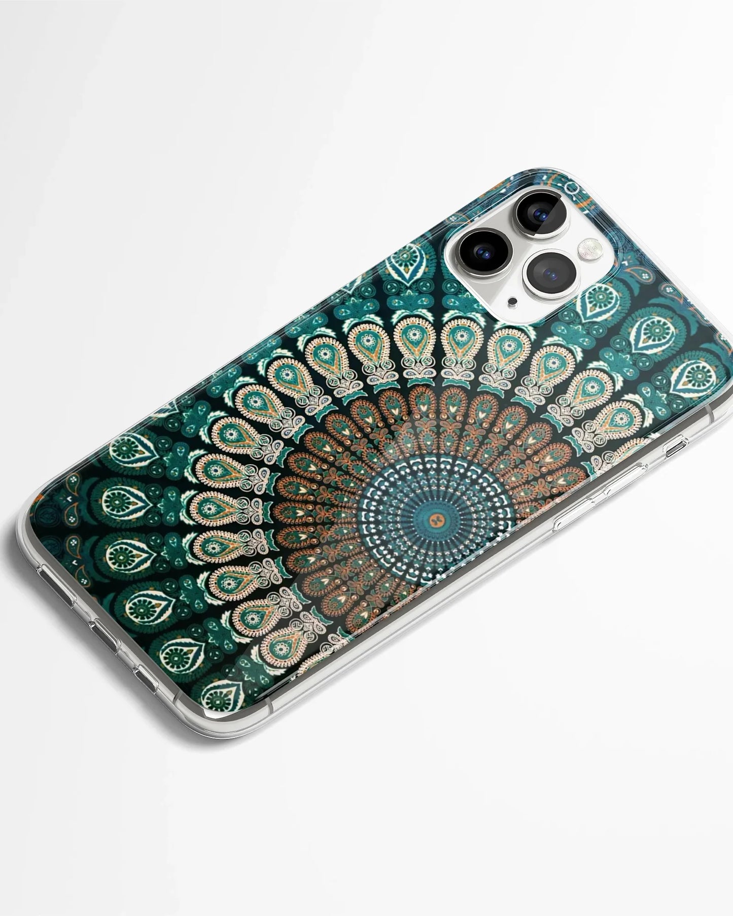 Royal Teal Bloom Mandala Phone Cover