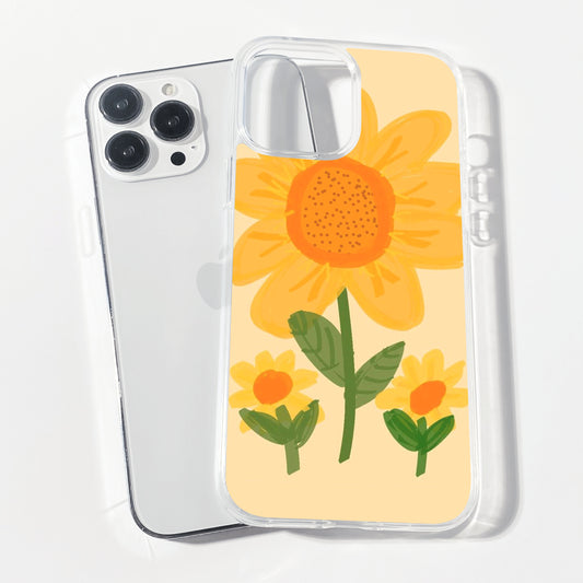 Sunlit Bliss Clear Silicone Phone Cover