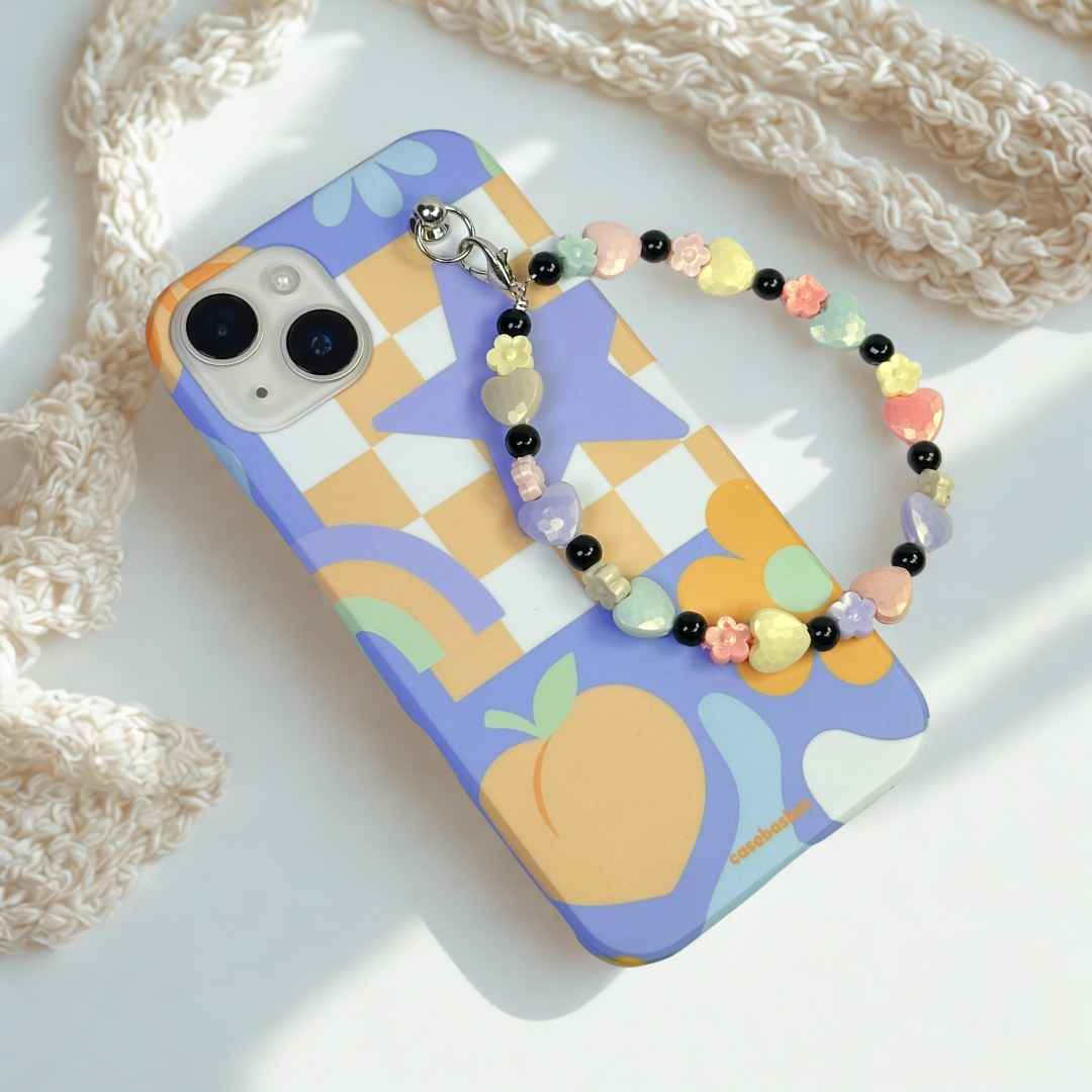 Peachy Petals Heartflowers Fall Chain Phone Cover