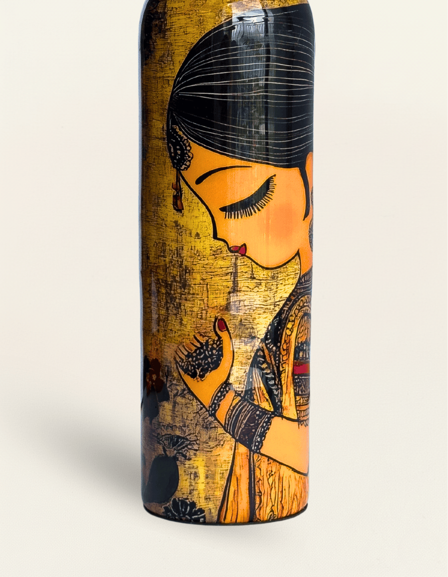 Aurora Apsara Artistic Copper Bottle