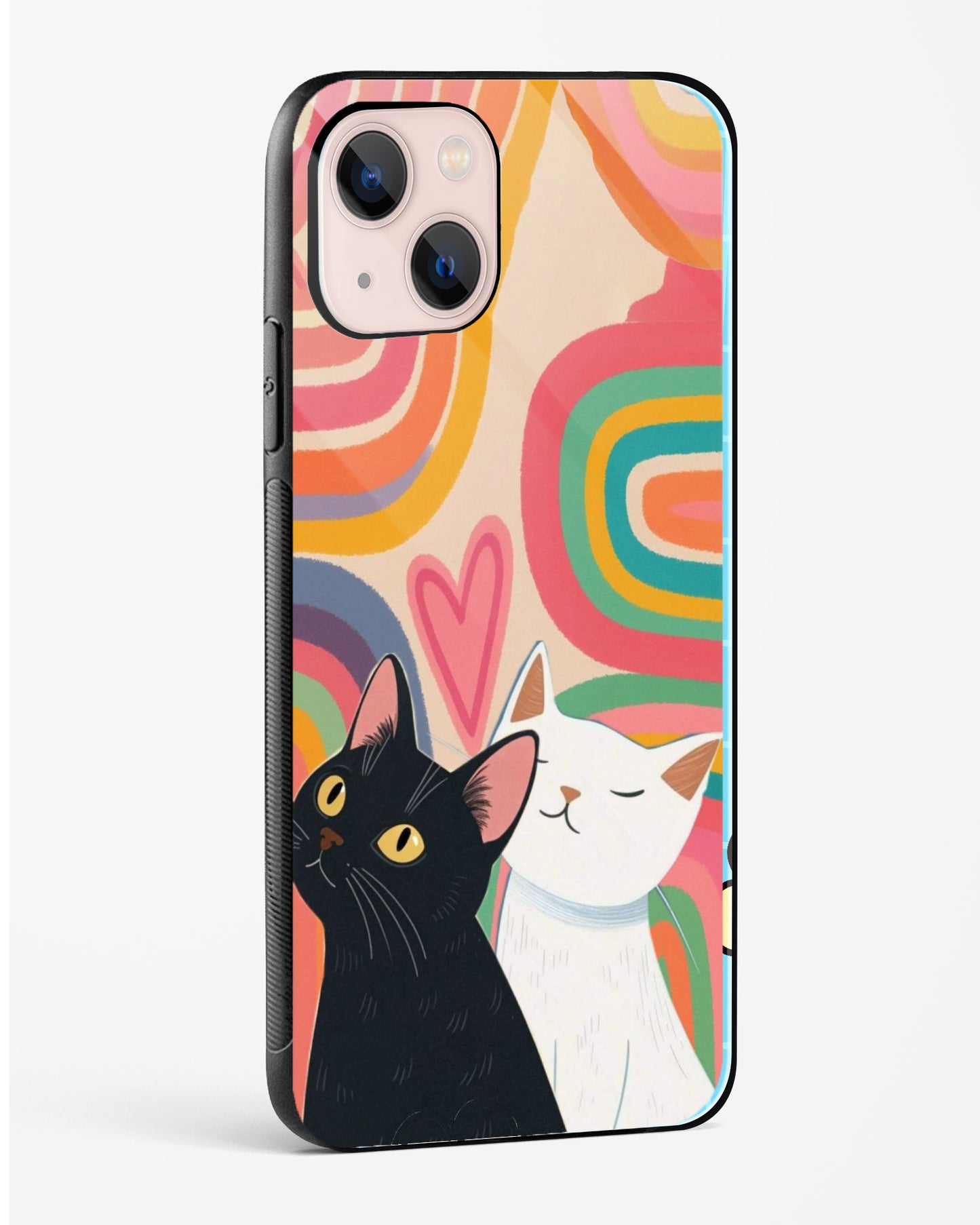 Rainbow Love Cats Phone Cover
