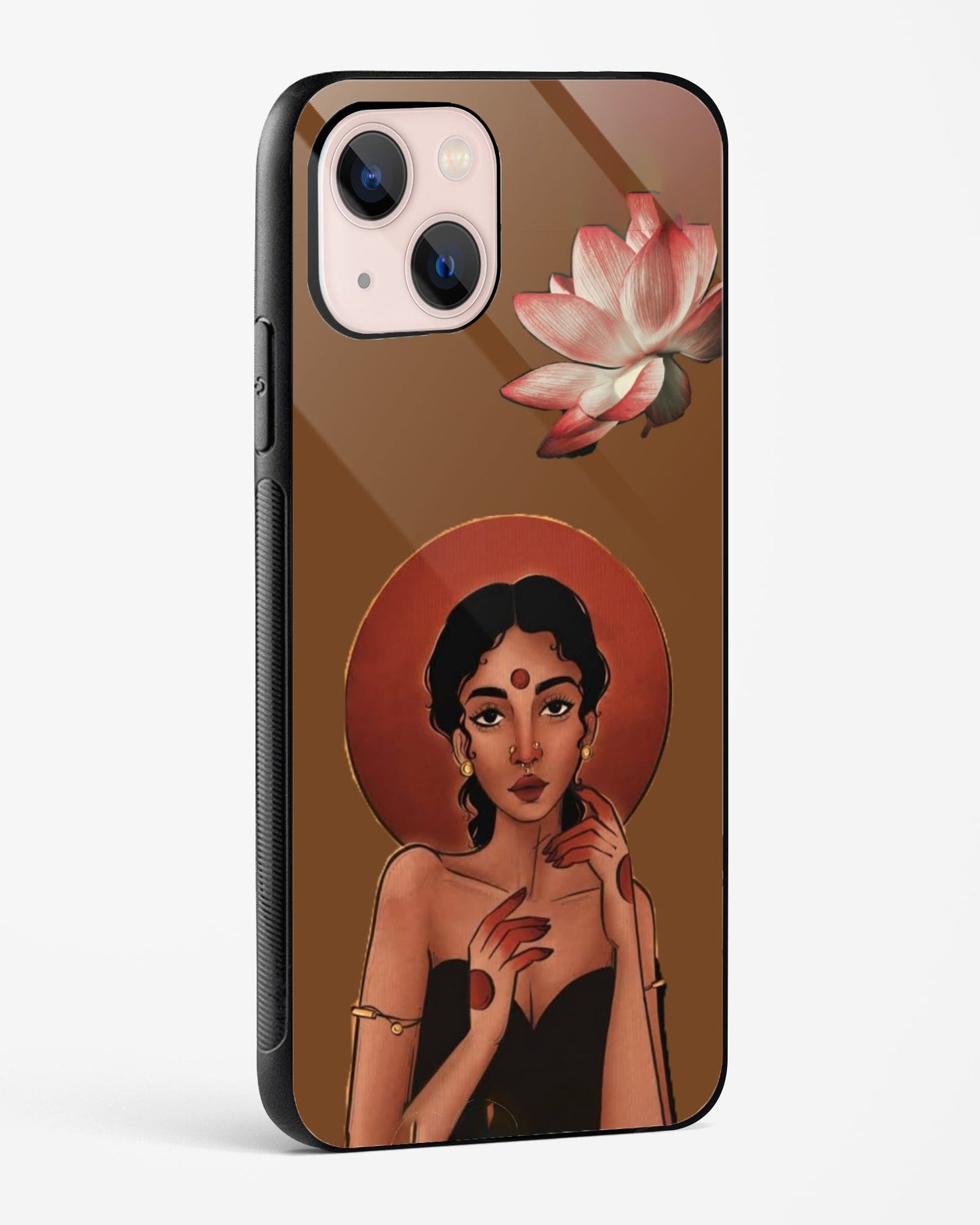 Brown Lotus Desi Phone Cover