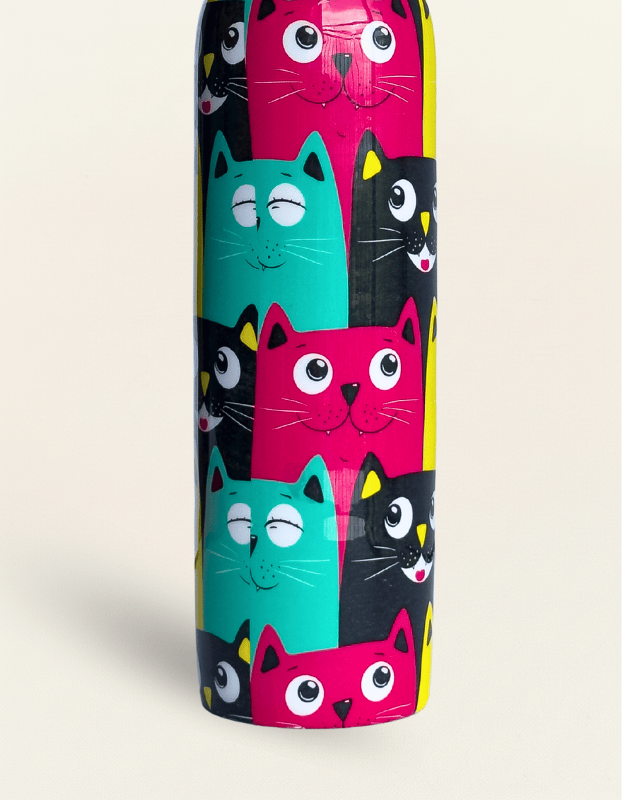 Happy Whiskers Copper Bottle