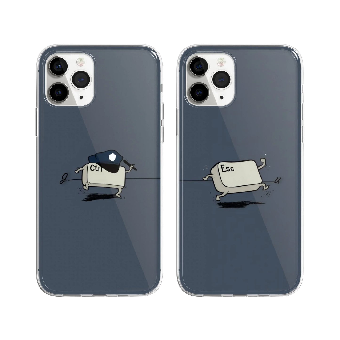Keyboard Chemistry Couple Phone Cover