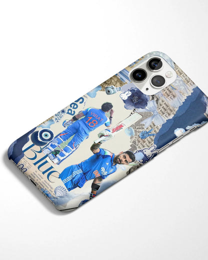 Blue Vibes Kohli Phone Cover