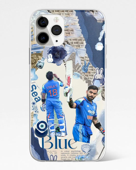 Blue Vibes Kohli Phone Cover