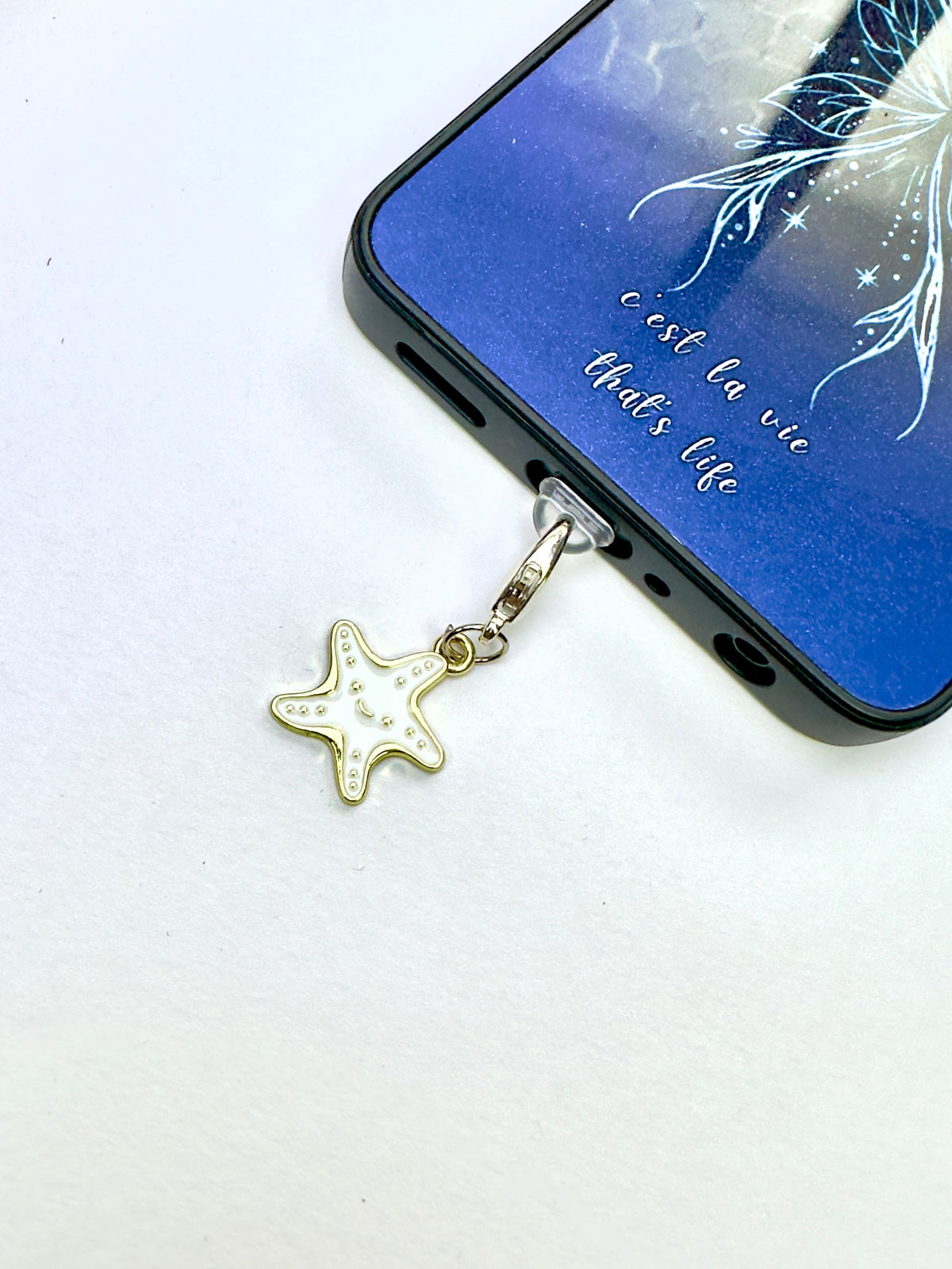 Pearl Stardust Phone Charm