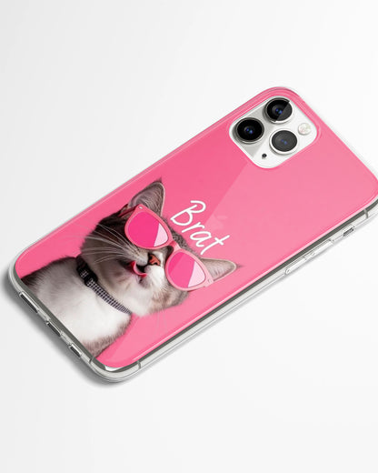 Pink Brat Kitty Phone Cover