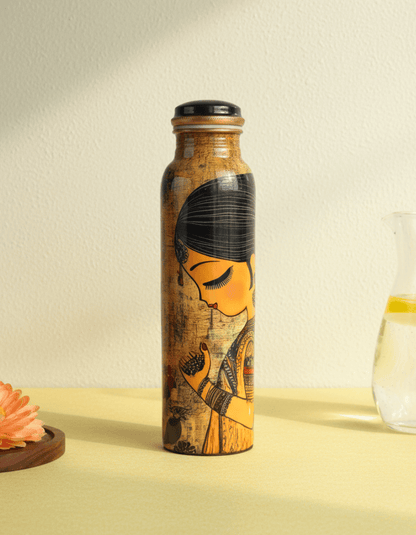 Aurora Apsara Artistic Copper Bottle