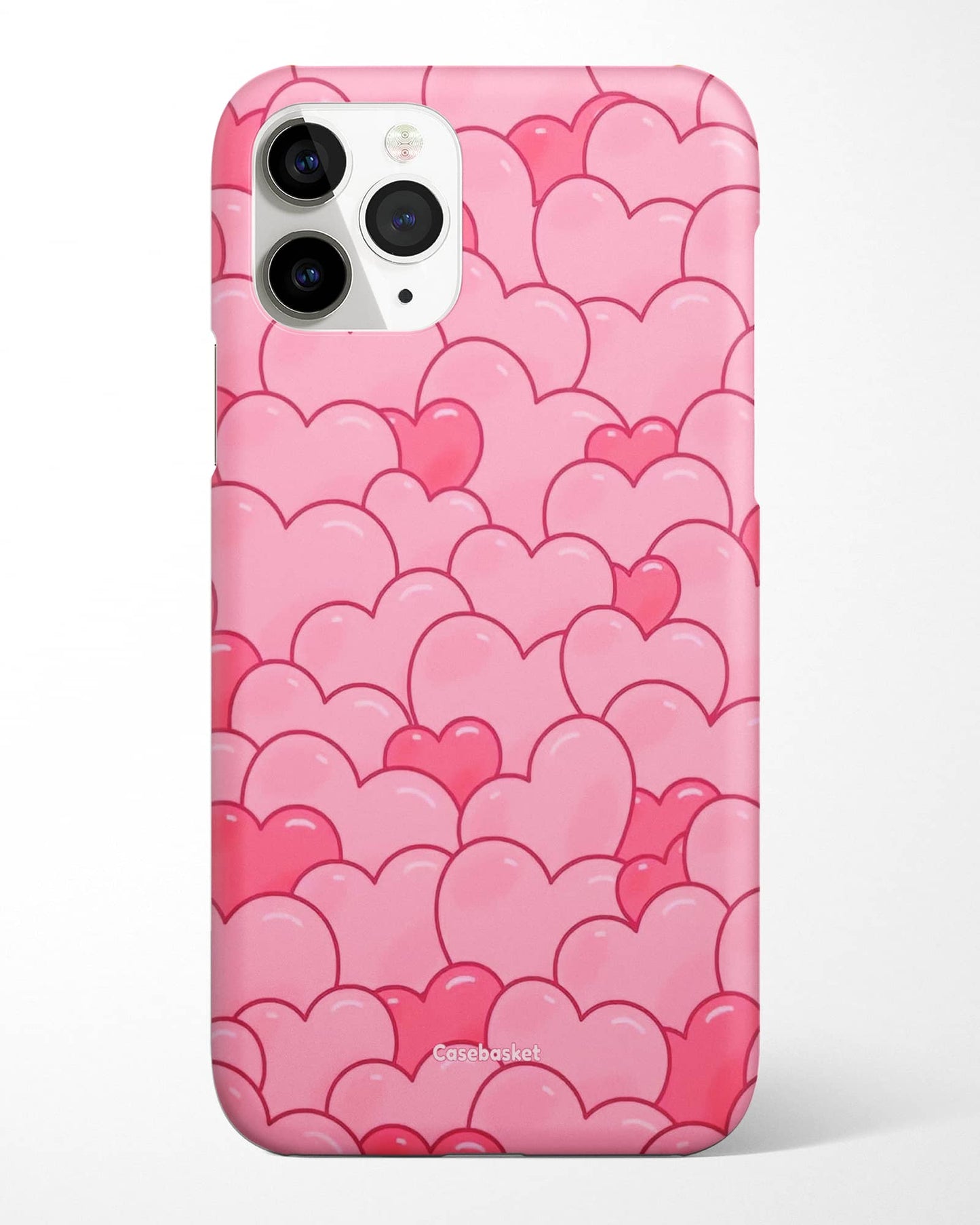 Bubbly Pink Hearts Phone Cover