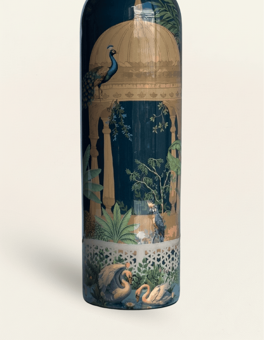 Royal Peacock Palace Copper Bottle