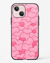 Pink Bubble Hearts Glossy Phone Cover