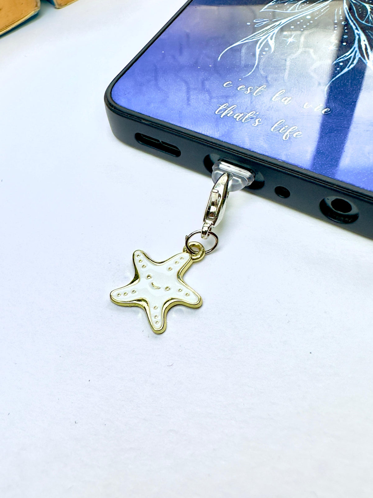 Pearl Stardust Phone Charm