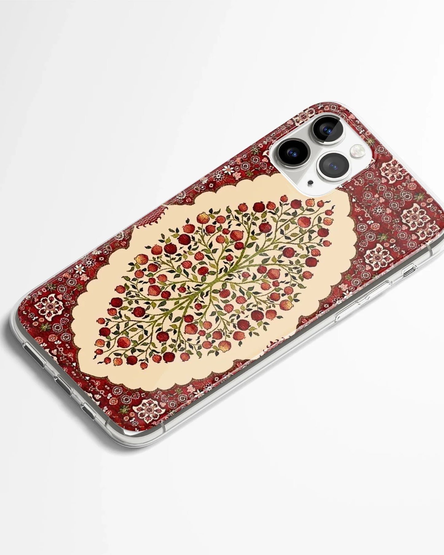 Red Orchard Mandala Phone Cover