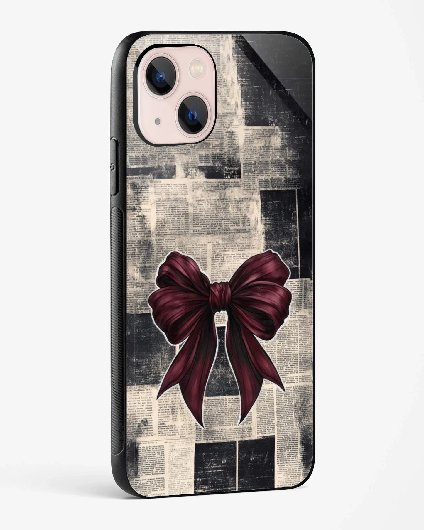 Burgundy Bow Phone Cover