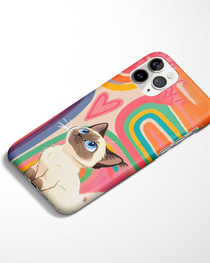 Rainbow Whiskers Phone Cover