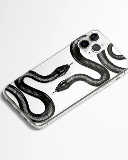 Midnight Serpent Transparent Phone Cover