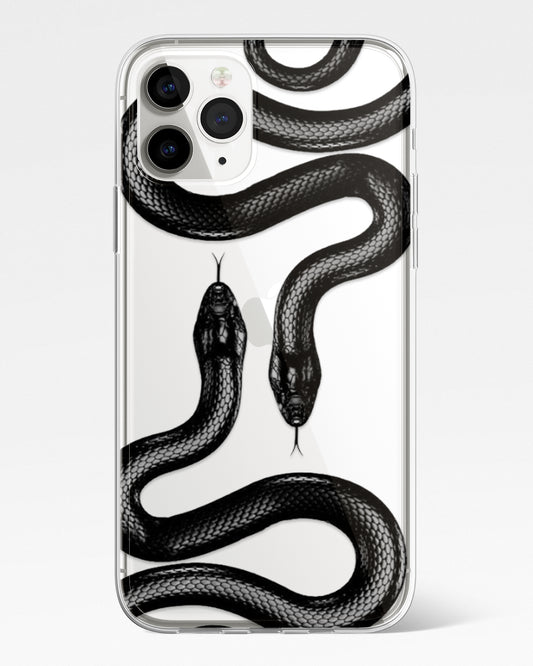Midnight Serpent Transparent Phone Cover