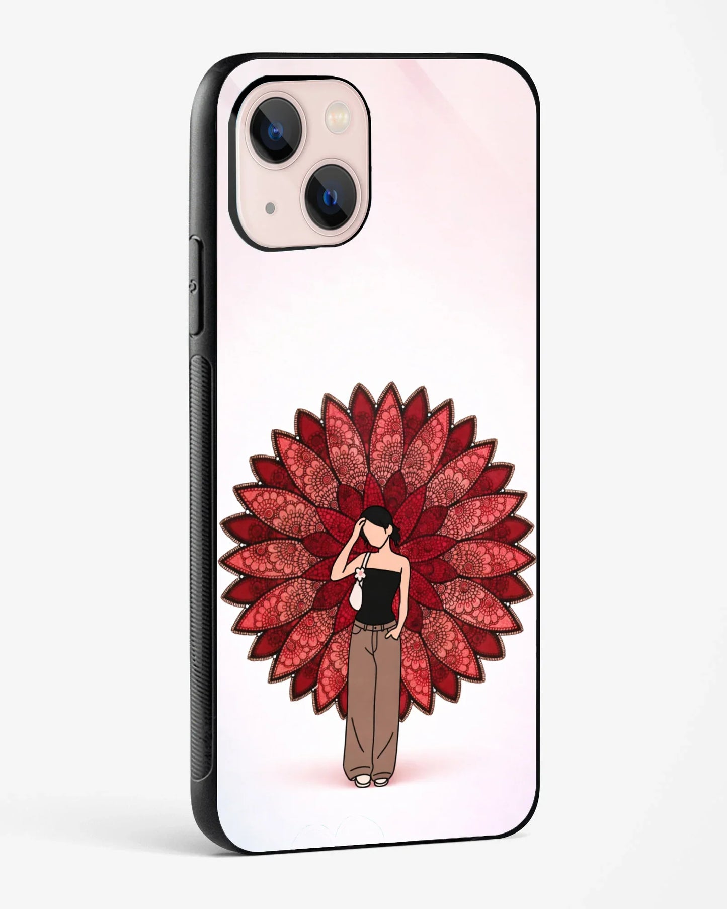 Red Vine Mandala Phone Cover