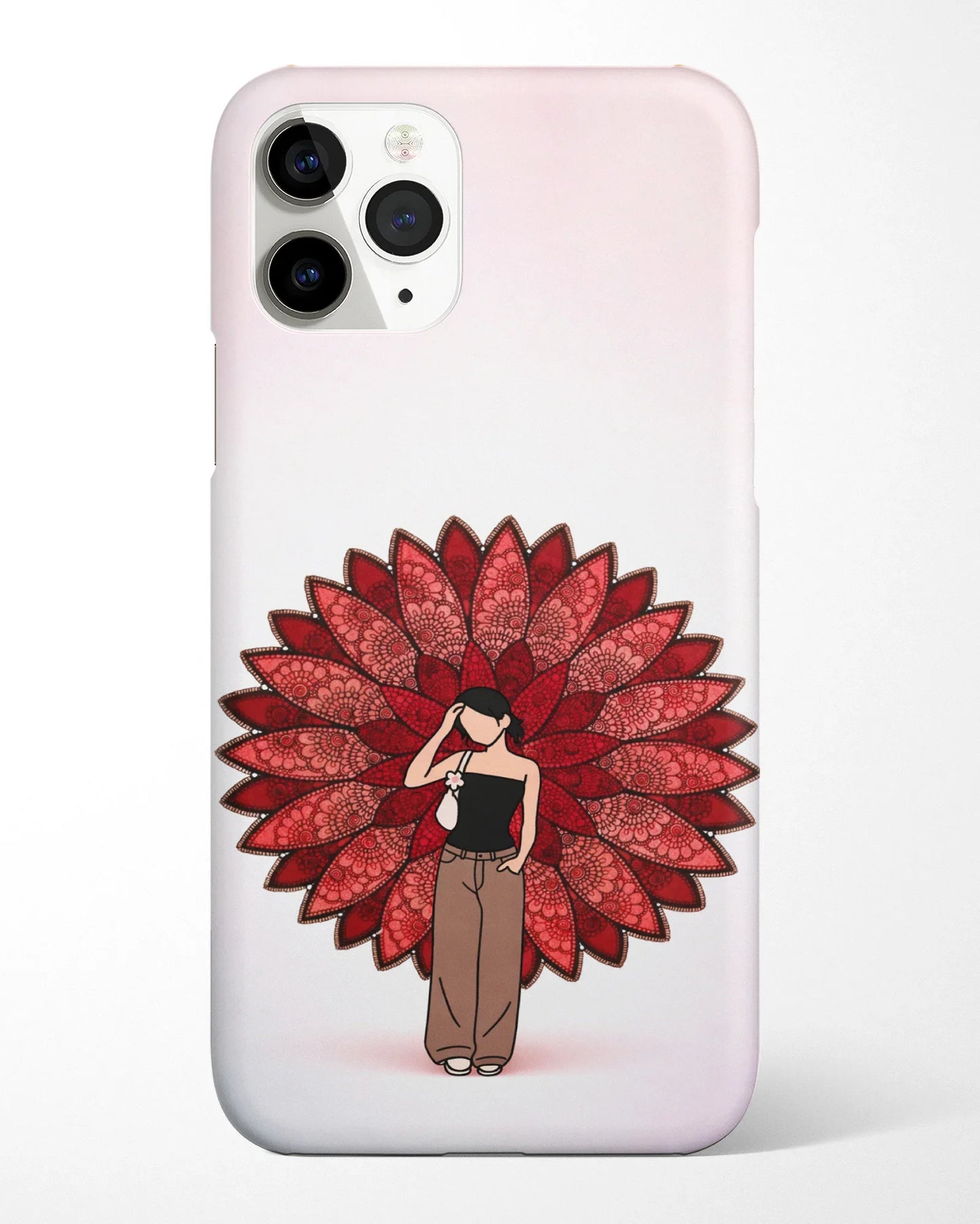 Red Vine Mandala Phone Cover
