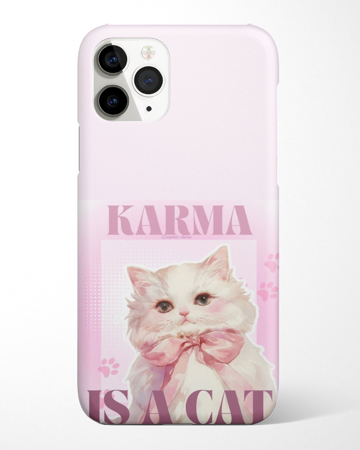 Blush Bow Kitty Phone Cover