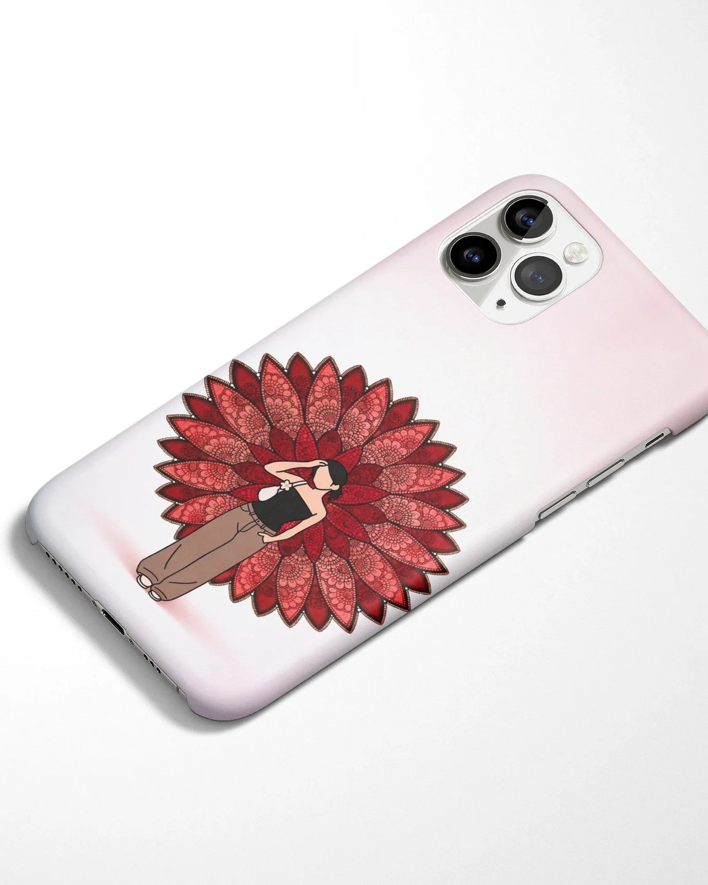 Red Vine Mandala Phone Cover