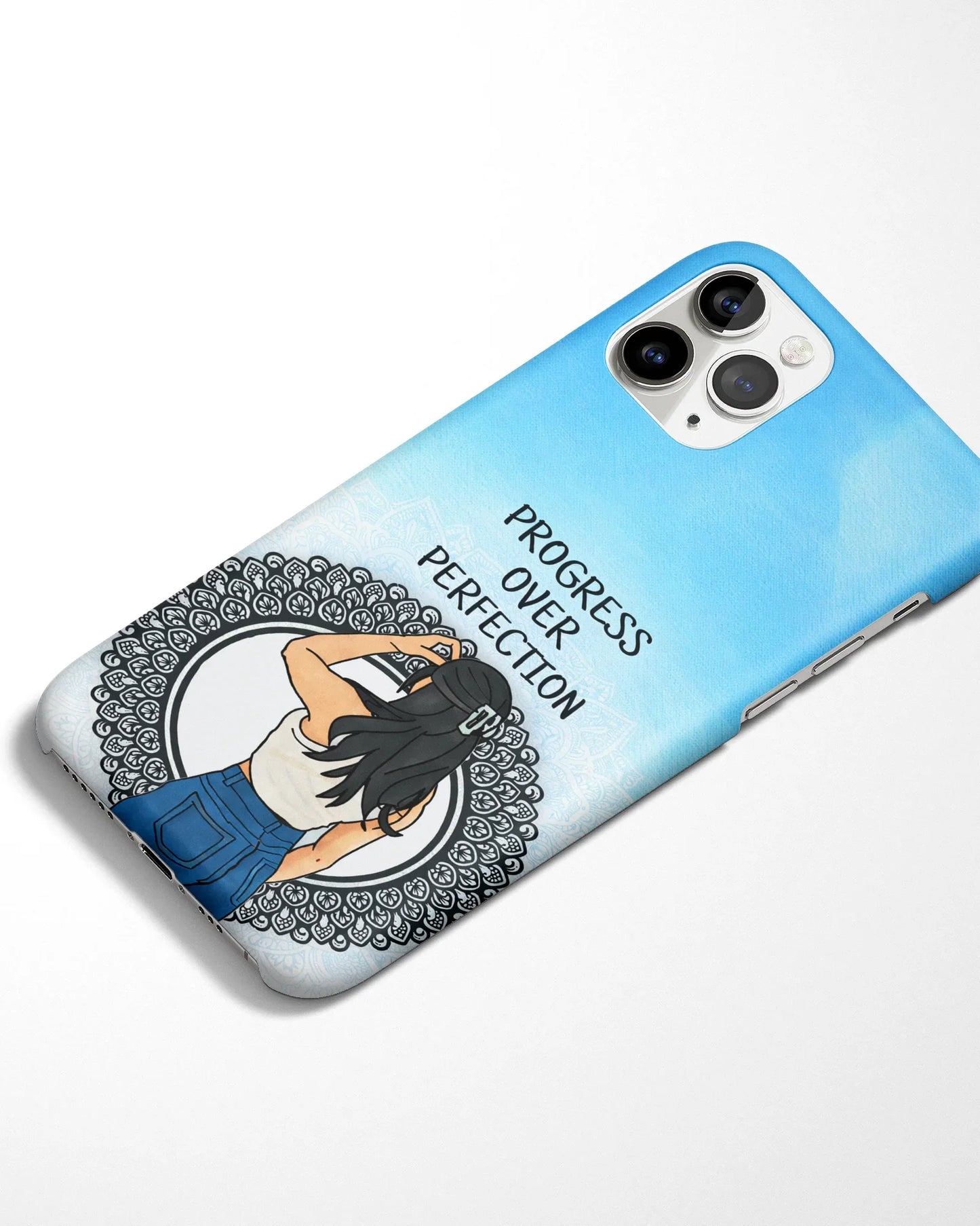 Progress Mindset Mandala Phone Cover
