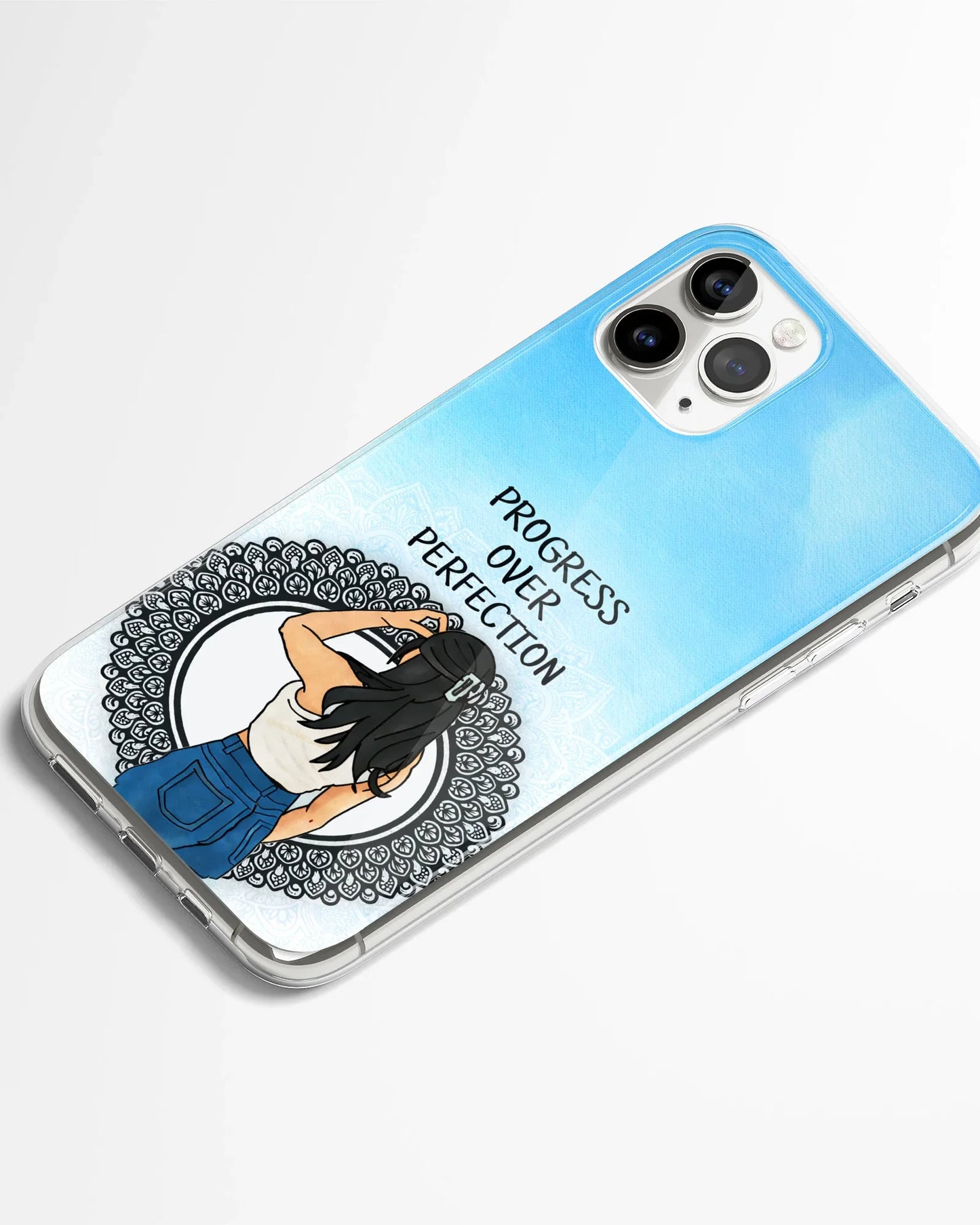 Progress Mindset Mandala Phone Cover