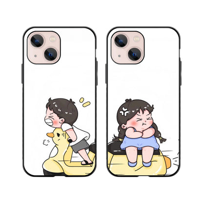 Backseat Attitude Couple Phone Cover