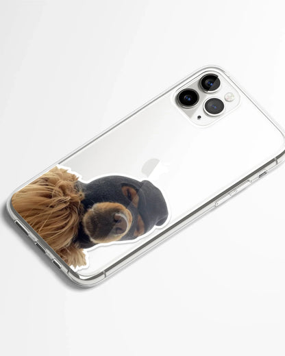 Undercover Pup Meme Transparent Phone Cover