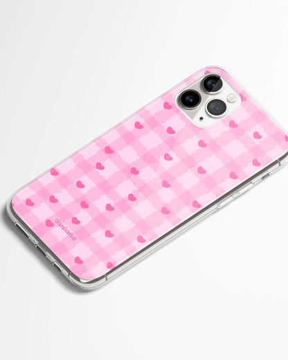 Aesthetic Love Grid Phone Cover