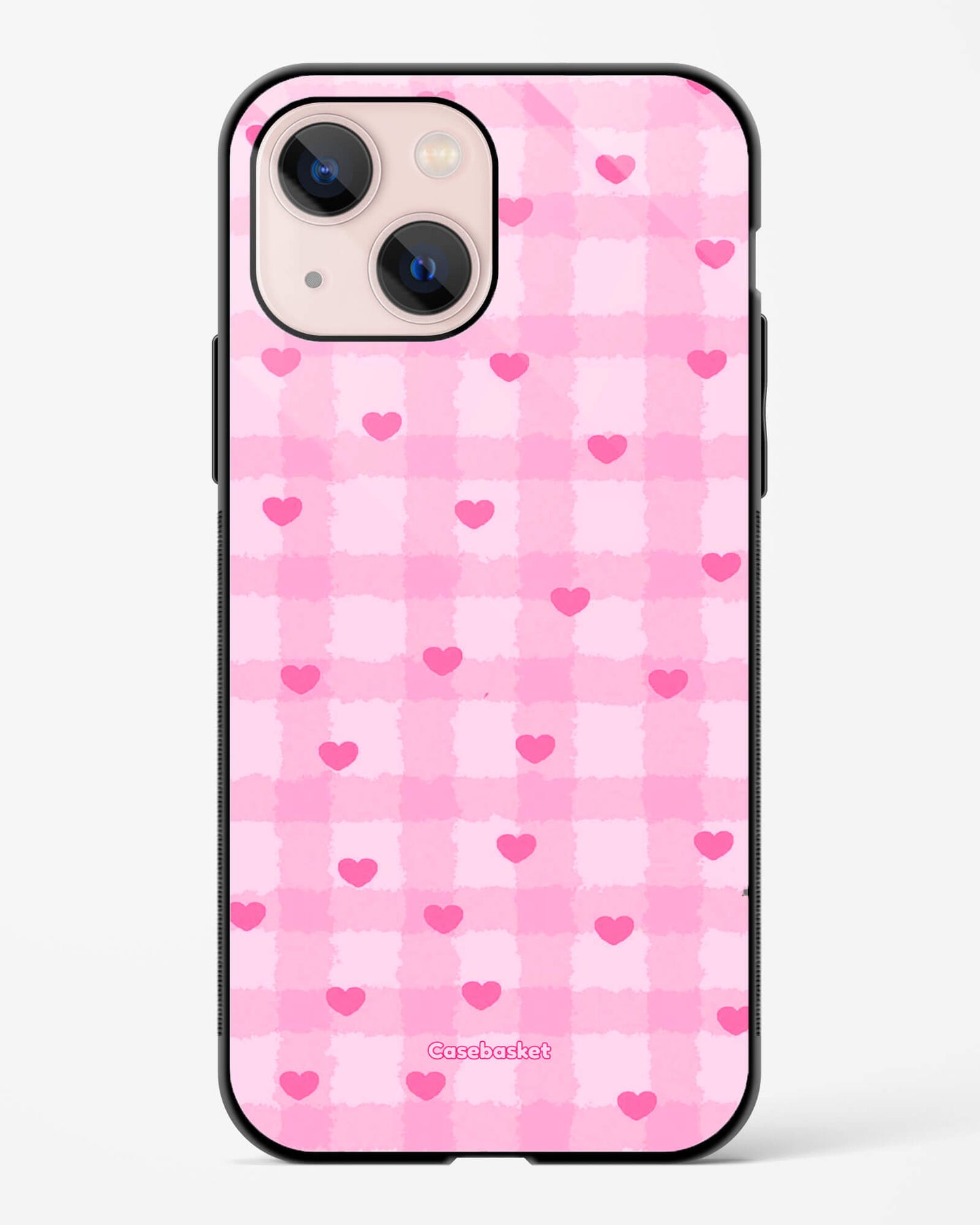 Aesthetic Love Grid Phone Cover