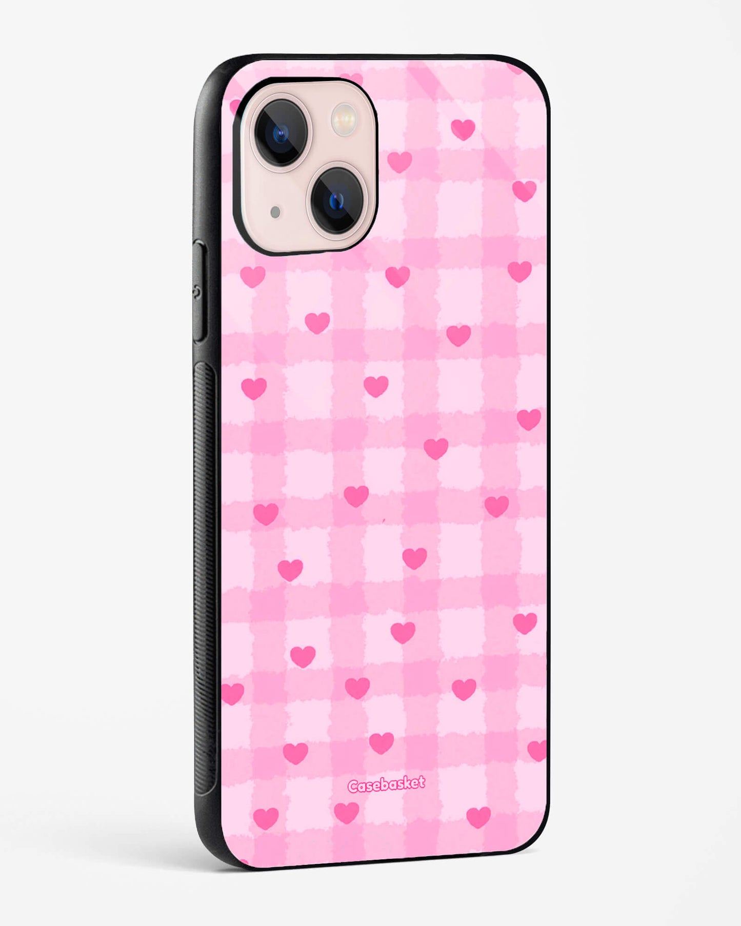Pinks Heartstrips Glossy Phone Cover