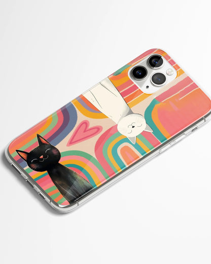Color Pop Kitty Duo Phone Cover