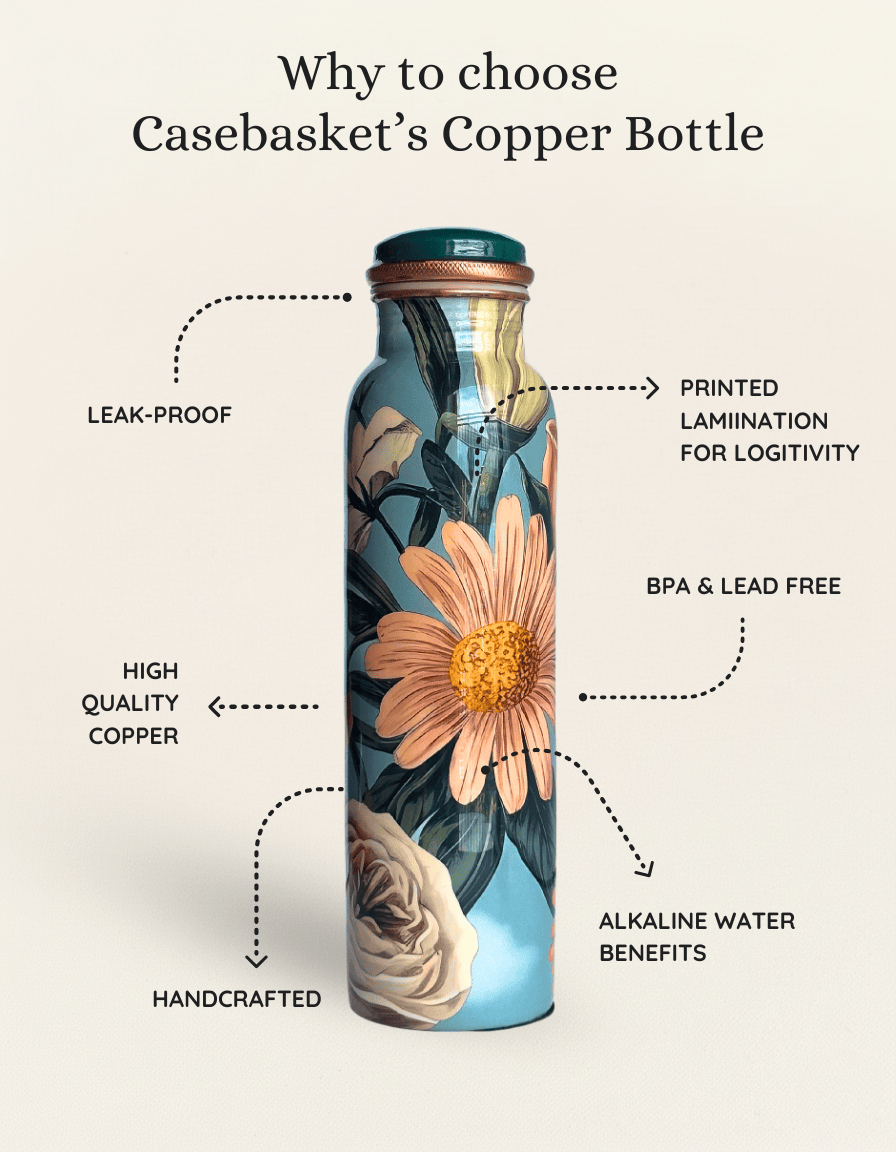 Daisy Bloom Copper Bottle