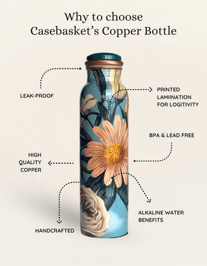 Daisy Bloom Copper Bottle