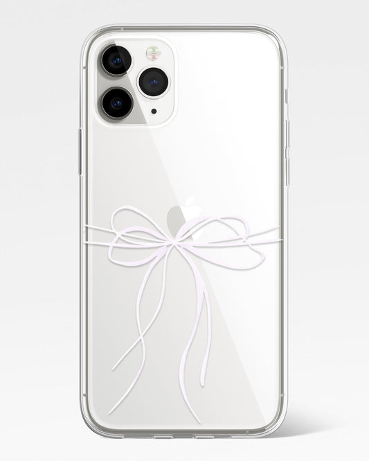 Elegance Bow Transparent Phone Cover