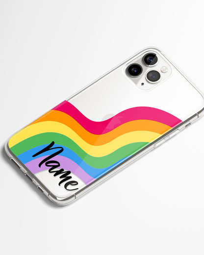 Soft Rainbows Transparent Silicone Phone Cover