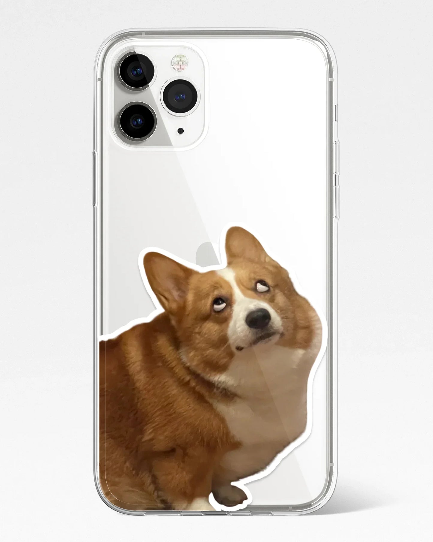 Bombastic Side Eye Meme Transparent Phone Cover