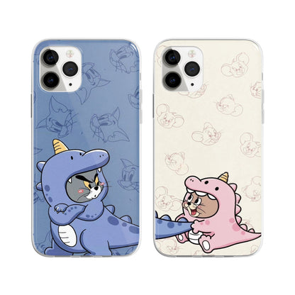 Cutie-saurus Set Couple Phone Cover