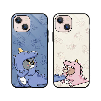 Cutie-saurus Set Couple Phone Cover