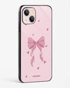 Dusty Pink Bow Glossy Phone Cover