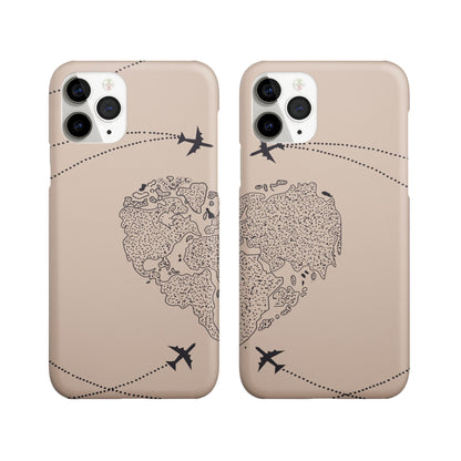 Connected by Coordinates Couple Phone Cover